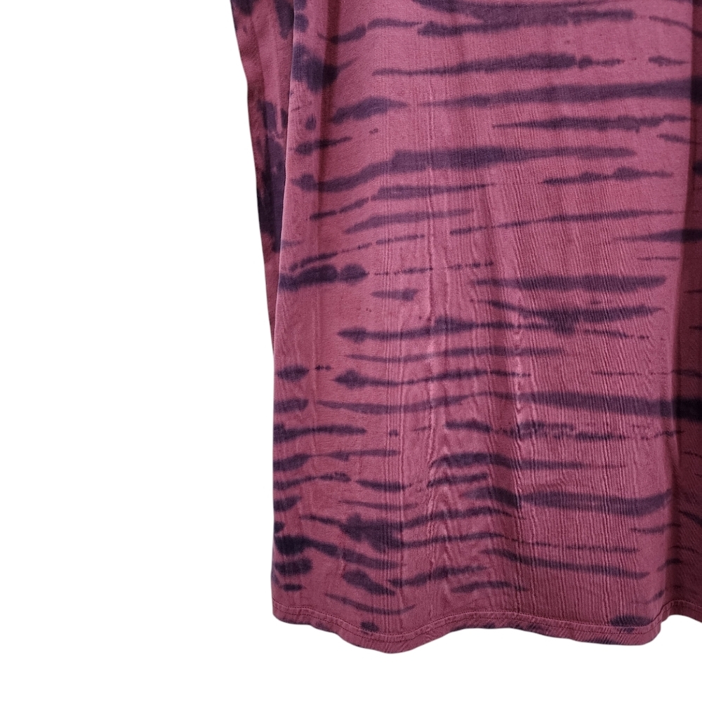 Pact Women's 100% Organic Cotton Tie Dye Shirt Sleeves Mini Dress - S - Picture 4 of 7